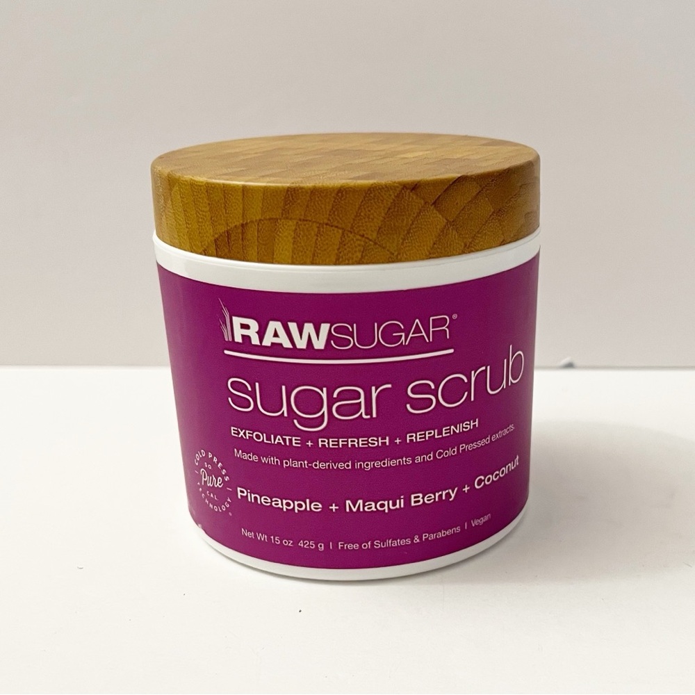 NEW Raw Sugar Pineapple & Maqui Berry & Coconut Sugar Scrub NWT